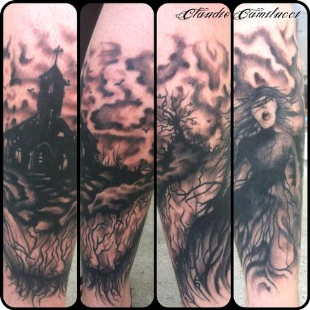 Claudio Camilucci - scary stories leg sleeve